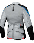 Ixon M-NJORD Lady Jacket Gry/Blu/Neon Red - Touring Ventilated