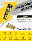 NITECORE LI-ION RECHARGEABLE USB-C AA BATTERY 2400MAH 1.5V 2PK