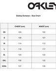 Oakley Outerwear Size Chart