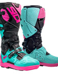 Crossfire3 SRS Black Mint Pink MX Boots