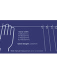 Motomuck Black Nitrile Gloves - sizing