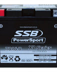 MOTORCYCLE AND POWERSPORTS BATTERY (YB16-B) AGM 12V 19AH 385CCA BY SSB HIGH PERFORMANCE