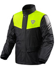 FRC018_1450 Nitric 3 H2O Rain Jacket Black-Neon Yellow