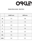 Oakley Tahoe Jacket size chart