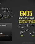NITECORE TORCH GUN MOUNT ADJUSTABLE