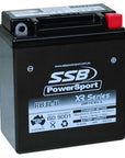 MOTORCYCLE AND POWERSPORTS BATTERY (YB3L-B) AGM 12V 3AH 85CCA BY SSB HIGH PERFORMANCE