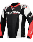 Ixon VORTEX 3 Jacket Blk/Wht/Red - Sport Leather