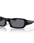 0OO923892380454 Oakley Fives Squared Sunglasses Polished Black Frame w/ Grey Lens