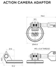 Accessory - Quad Lock To Action Camera Adaptor
