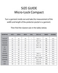 KNOX Size Chart - MicroLock Compact