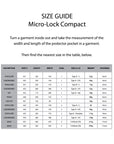 KNOX Size Chart - MicroLock Compact