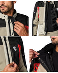 REV'IT! Convergent H2O Jacket - Sand/Red