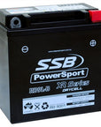 MOTORCYCLE AND POWERSPORTS BATTERY (YB9L-B) AGM 12V 9AH 200CCA BY SSB HIGH PERFORMANCE