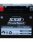 MOTORCYCLE AND POWERSPORTS BATTERY (YTX12-BS) AGM 12V 10AH 265CCA BY SSB HIGH PERFORMANCE