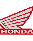 700.0005 Honda Wing LH Tank Sticker 114mm Red_Silver