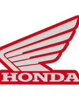 700.0015 Honda Wing LH Tank Sticker 133mm Red_Silver