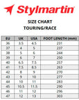 Stylmartin-touring-race-Size-Chart