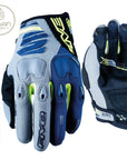 FIVE E2 Enduro Gloves Grey Yellow Navy