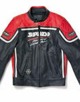 Spidi Nasty Leather Jacket Black/Red