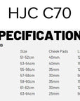 C70 Sizing