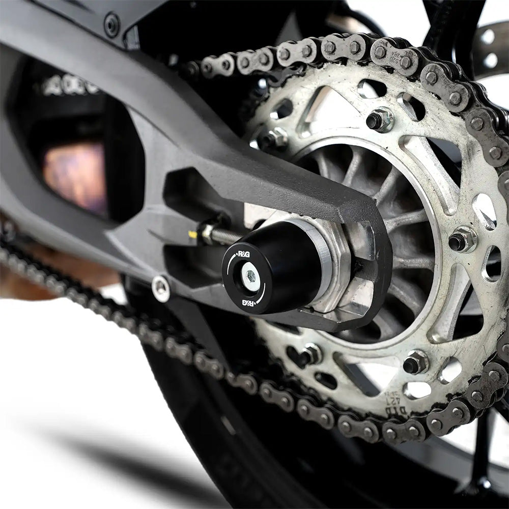 APEX Swingarm Protectors for the Ducati Streetfighter V2(S)- Panigale V2(S) 25 Black R&amp;G