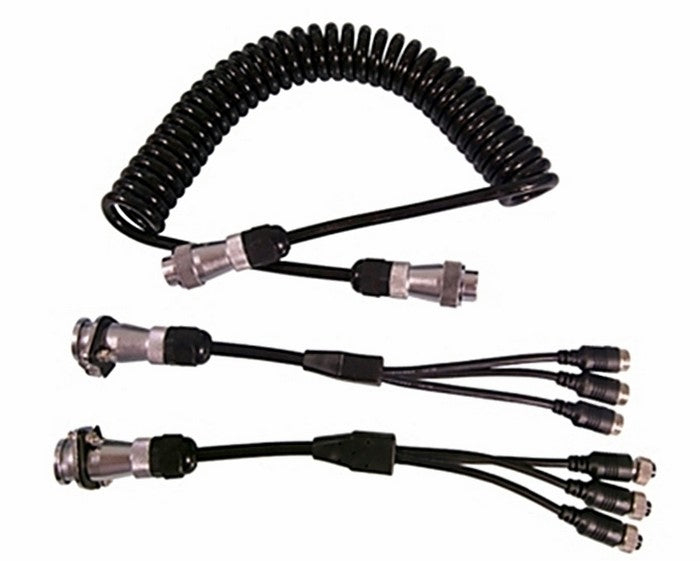 MONGOOSE CAMERA TRAILER CABLE SET 3 X MALE / 3 X FEMALE 4 PIN COMMERCIAL