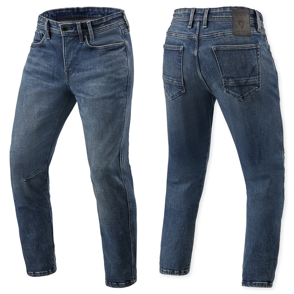 REV'IT! Detroit 3 TF Jeans - Dark Blue Used
