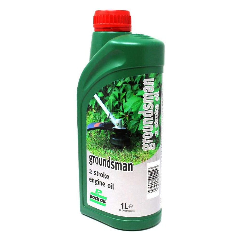 ENGINE OIL GROUNDSMAN 2 STROKE ROCK OIL SEMI SYNTHETIC 1L LAWN MOWER &amp; STATIONARY ENGINES