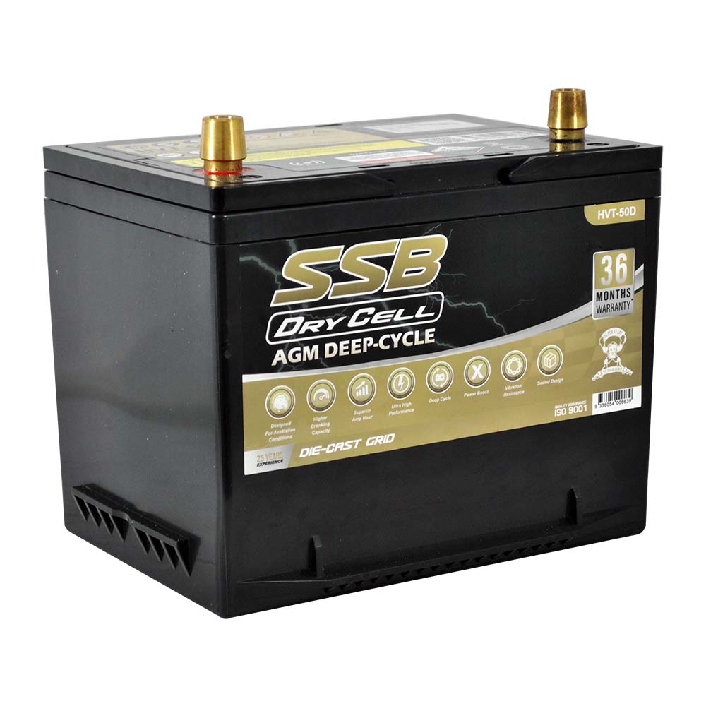 AGM BATTERY DEEP CYCLE DUAL PURPOSE 12V 60AH 600CCA BY SSB ULTRA HIGH PERFORMANCE