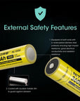 NITECORE LI-ION RECHARGEABLE 18650 BATTERY 3600MAH 3.6V