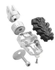 FOOTREST KIT SW MOTECH EVO BMW R1200GS LC R1250GS 18-ON R1300GS 23-24