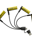 NITECORE LI-ION RECHARGEABLE USB-C AA BATTERY 2400MAH 1.5V 4PK