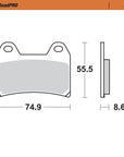 BRAKE PADS MOTO MASTER FRONT SINTERED FOR MULTIPLE MAKES