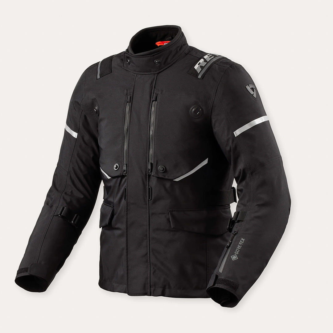 REV'IT! Jacket Vertical GTX - Black Silver