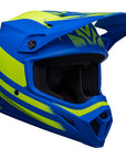 Bell MX-9 MIPS Disrupt Matte classic Blue/Hi-Viz Yellow