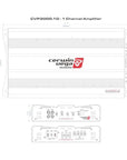 CERWIN VEGA AMPLIFIER CVP SERIES MONO 370W RMS @ 4OHM / 600W RMS @ 2OHM