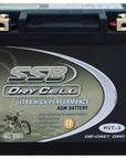 MOTORCYCLE AND POWERSPORTS BATTERY AGM 12V 12AH 300CCA BY SSB ULTRA HIGH PERFORMANCE  DRY CELL