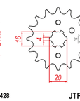 SPROCKET FRONT PSYCHIC SUZUKI YAMAHA