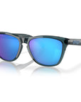 0OO9013-F655 Oakley Frogskins Sunglasses Crystal Black Frame with PRIZM Sapphire Polarized Lens