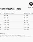 Size chart for REVIT Offtrack 2 H2O Jacket - Mens
