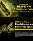 NITECORE LI-ION RECHARGEABLE 21700 BATTERY 5300MAH 3.6V