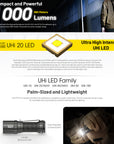 NITECORE MT1C PRO 1000 LUMEN IP68 EDC TORCH 505 YARDS THROW