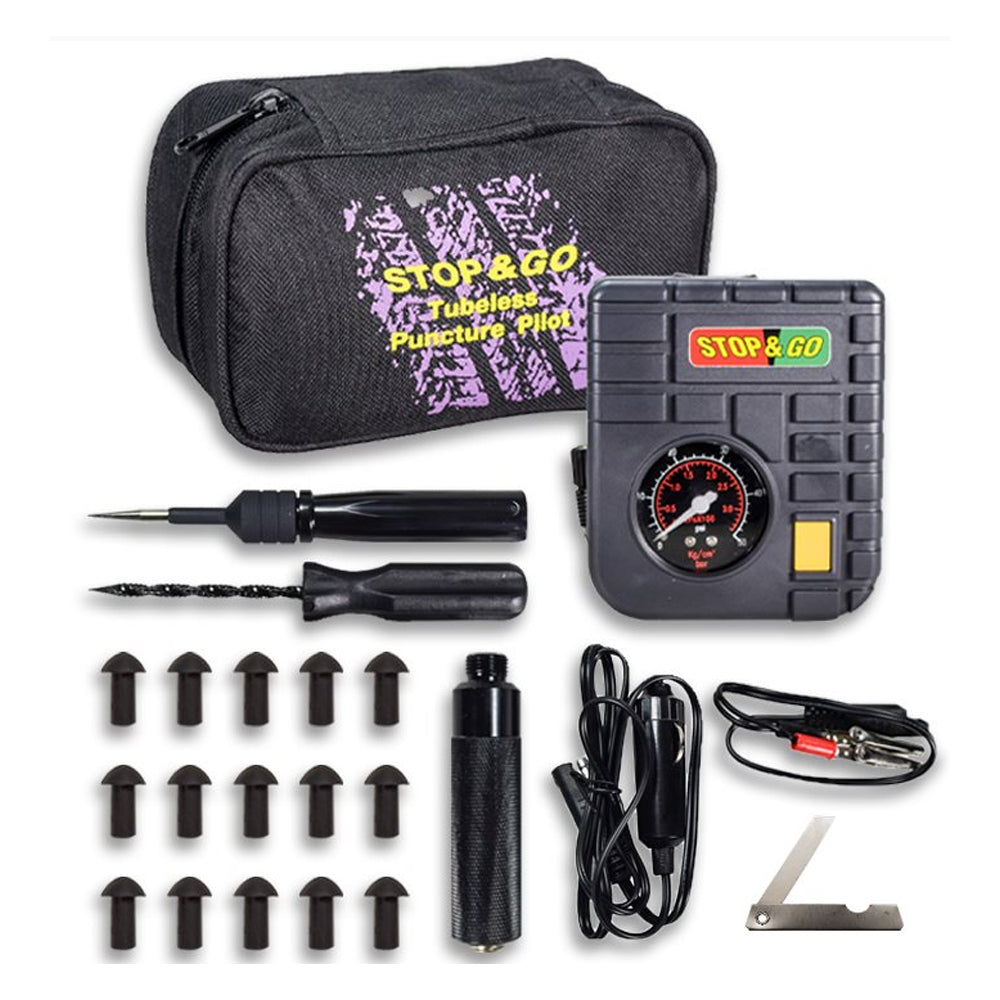 STOP &amp; GO TYRE PLUGGER ULTIMATE KIT WITH COMPRESSOR   (6000)