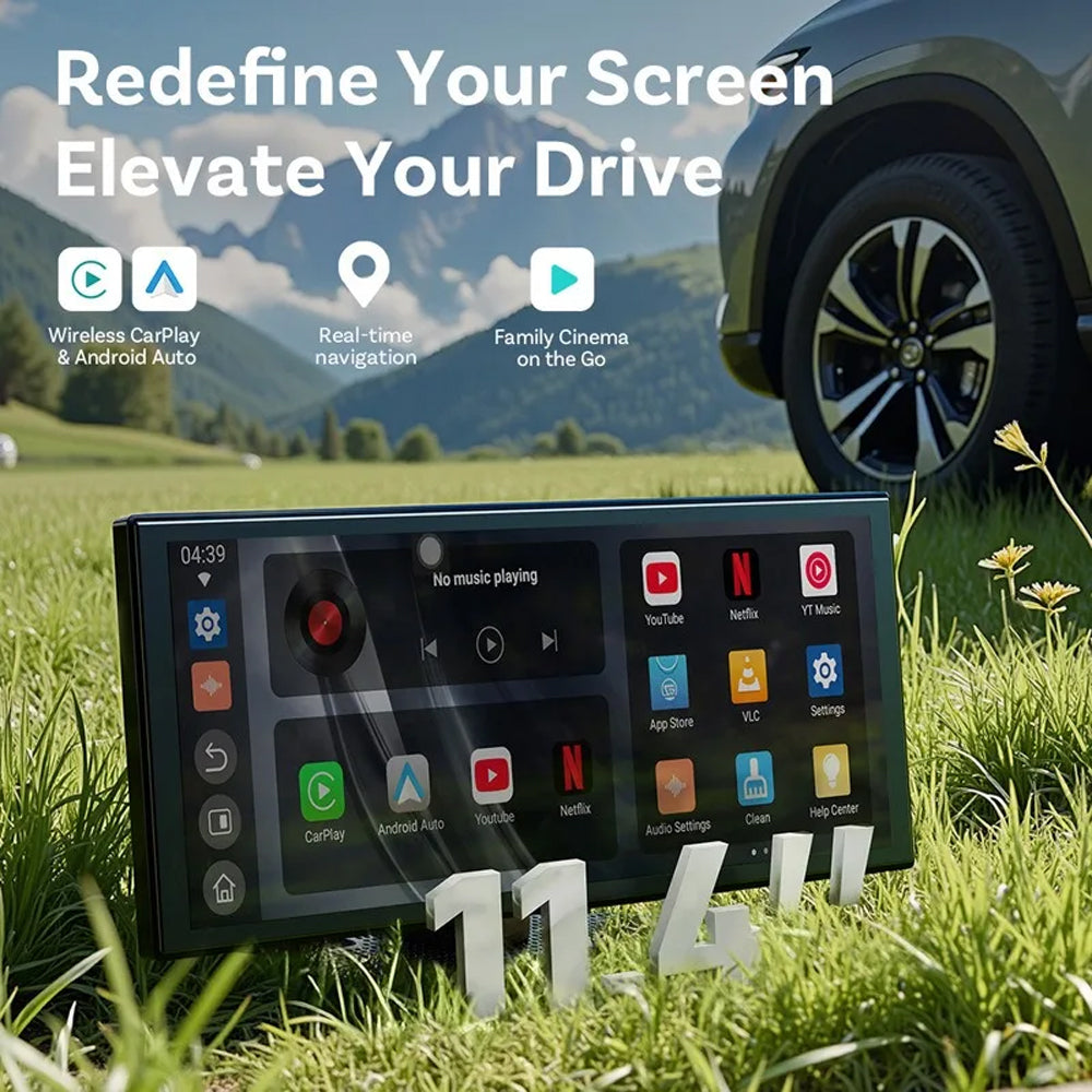 OTTOCAST CARPLAY &amp; ANDROID AUTO WIRELESS SCREEN 11.4" WITH REAR CAMERA ONLY