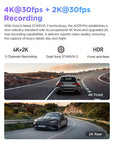 VIOFO DASHCAM A229 PRO 4K FRONT + 2K REAR 5GHZ WIFI + GPS