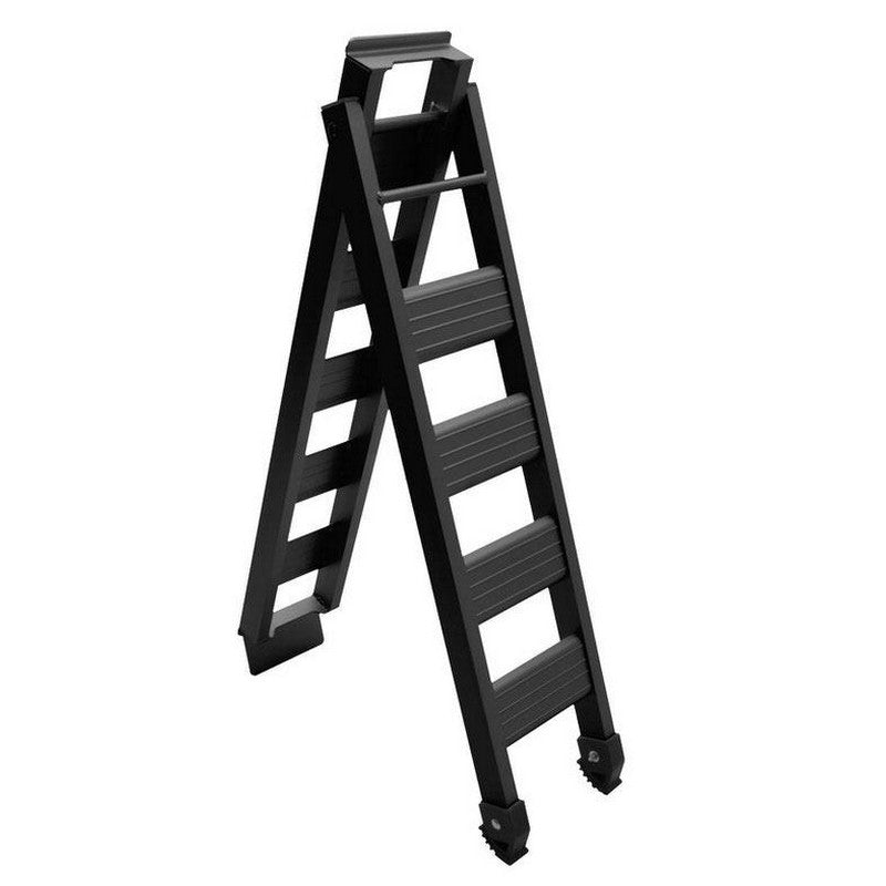 CROSSPRO ALUMINIUM RAMP SUPPORTS UPTO 240KGS &amp; 240MM ANTI-SLIP PLATFORM FOLD 1120MM EXTEND 2000MM