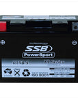 MOTORCYCLE AND POWERSPORTS BATTERY (YT9B-4) AGM 12V 8AH 200CCA BY SSB HIGH PERFORMANCE
