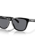 0OO901324-30655 Oakley Frogskins Sunglasses Polished Black Frame with Grey Lens