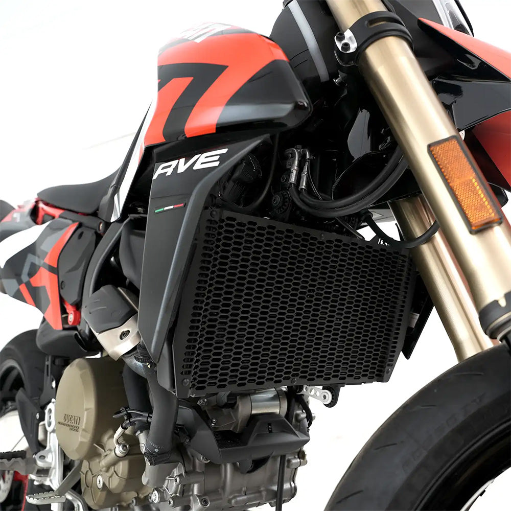 PRO Radiator Guard for Ducati Hypermotard 698 Mono/RVE 24- Black R&amp;G
