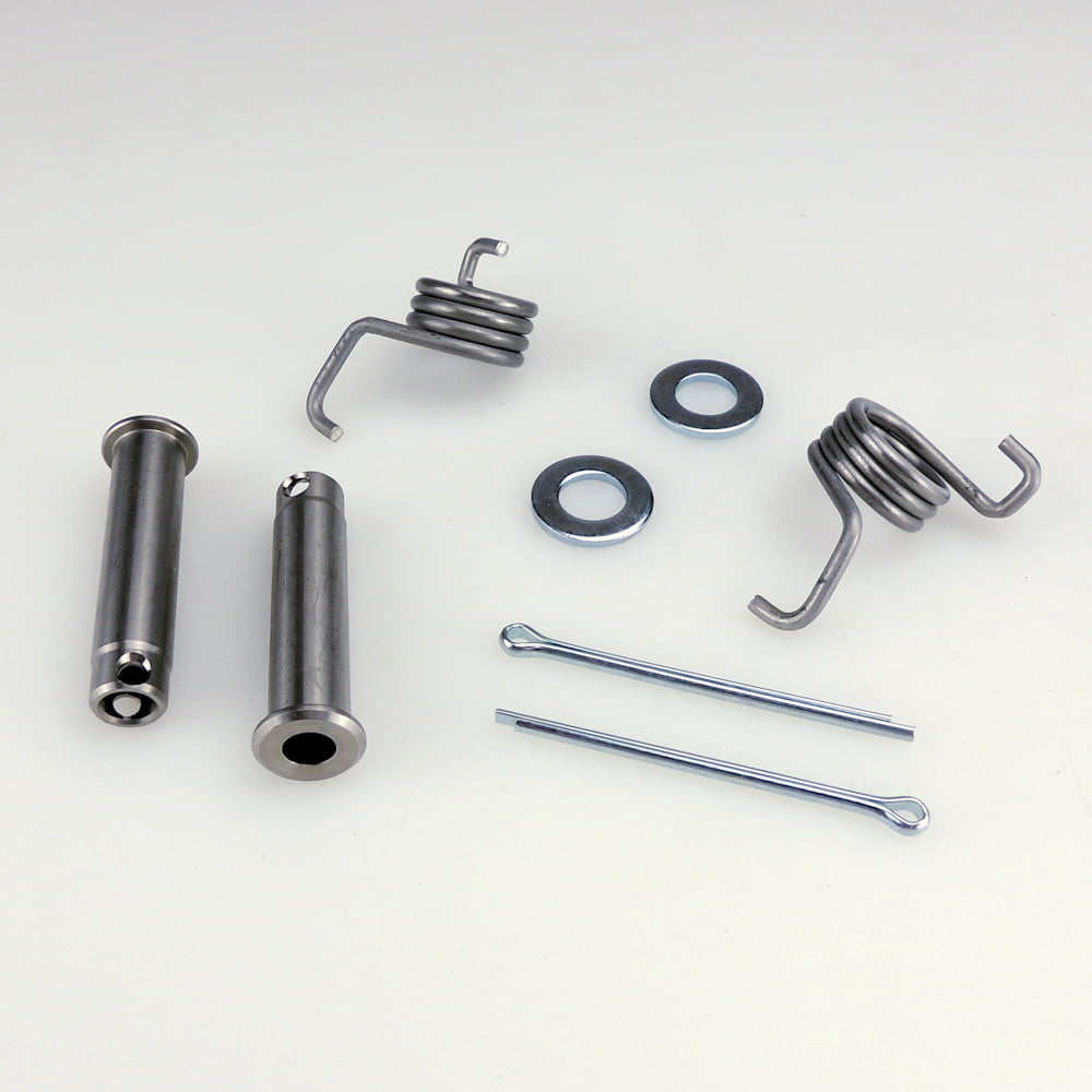FOOTREST PIN &amp; SPRING SET 10MM X 48MM STAINLESS 360MX HONDA CR 125, 250, CRF 250, 450 02-23